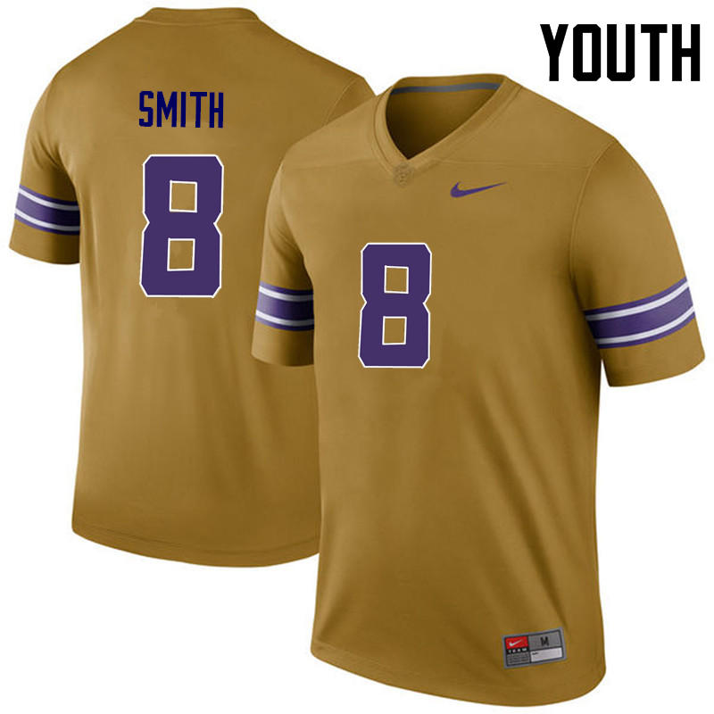 Youth LSU Tigers #8 Saivion Smith College Football Jerseys Game-Legend